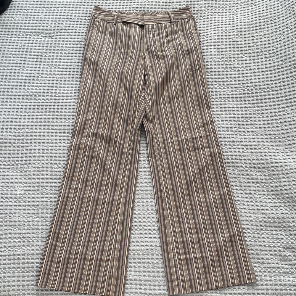 Vintage Mexx Striped Low-Rise Cotton Flared Pants